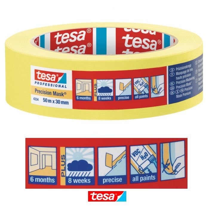 tesa Precision krāsotāju lente Indoor 30mm x 50m